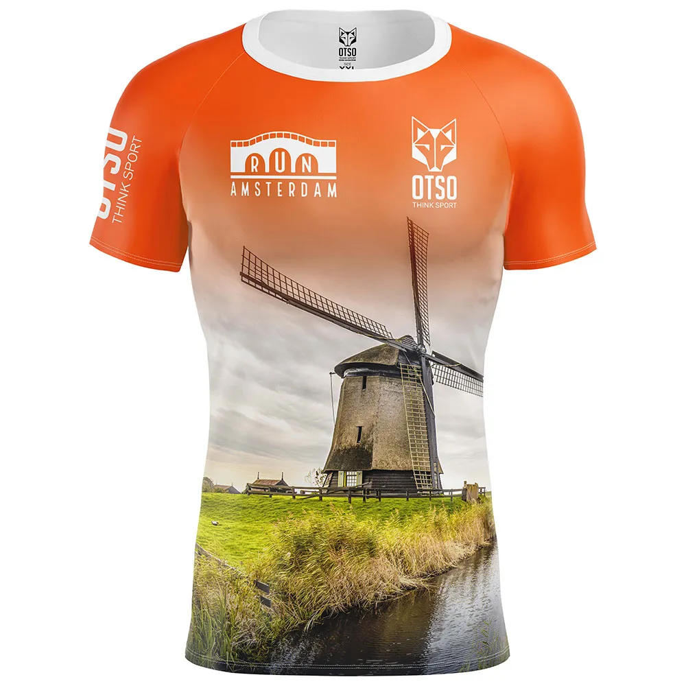 

Футболка Otso Run Ámsterdam 2024, оранжевый