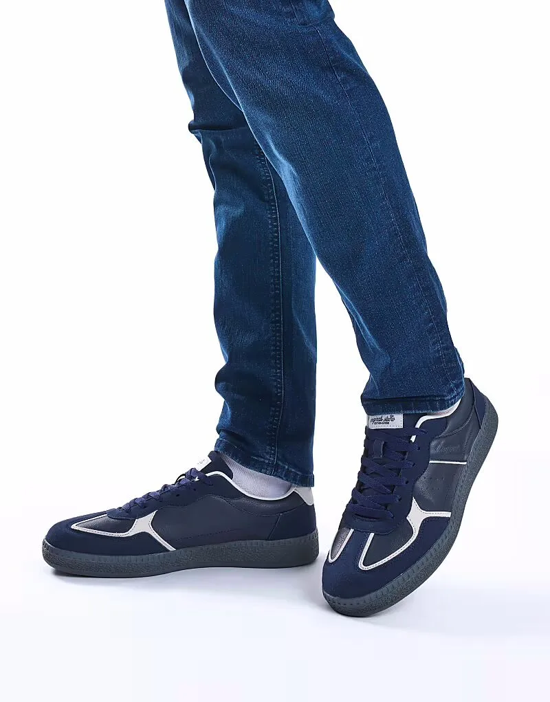 Темно-синие комбинированные кроссовки Jack & Jones Morgen