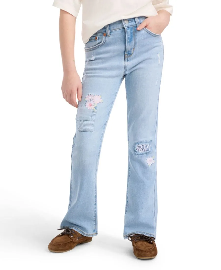 Джинсы-клеш с декоративной строчкой для девочек 7-16 лет Levi's, Marin Babe