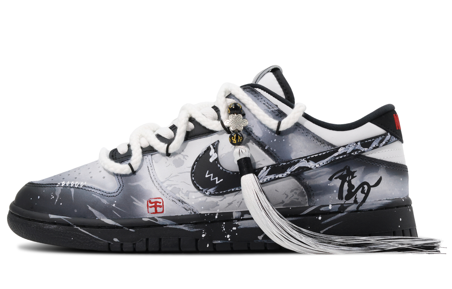 

Nike Кроссовки для скейтбординга Dunk Landscape с устойчивым к истиранию верхом, низкие, унисекс, черно-белые