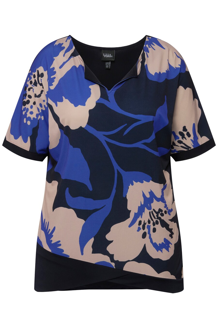 

Блузка с коротким рукавом Ulla Popken Blouse, черный