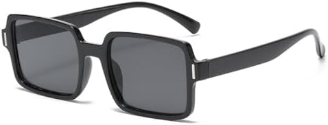 

Солнцезащитные очки для женщин 2027 года, квадратные солнцезащитные очки для мужчин, винтажные женские солнцезащитные очки с защитой от УФ-излучения UV400 MTZJH, L Black Grey