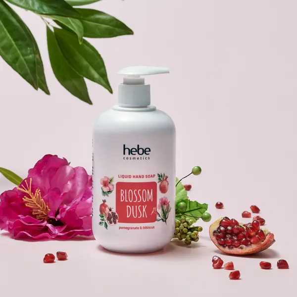 Жидкое мыло для рук, 500 мл Hebe Cosmetics Blossom dusk pomegranate&hibiscus — фото 2