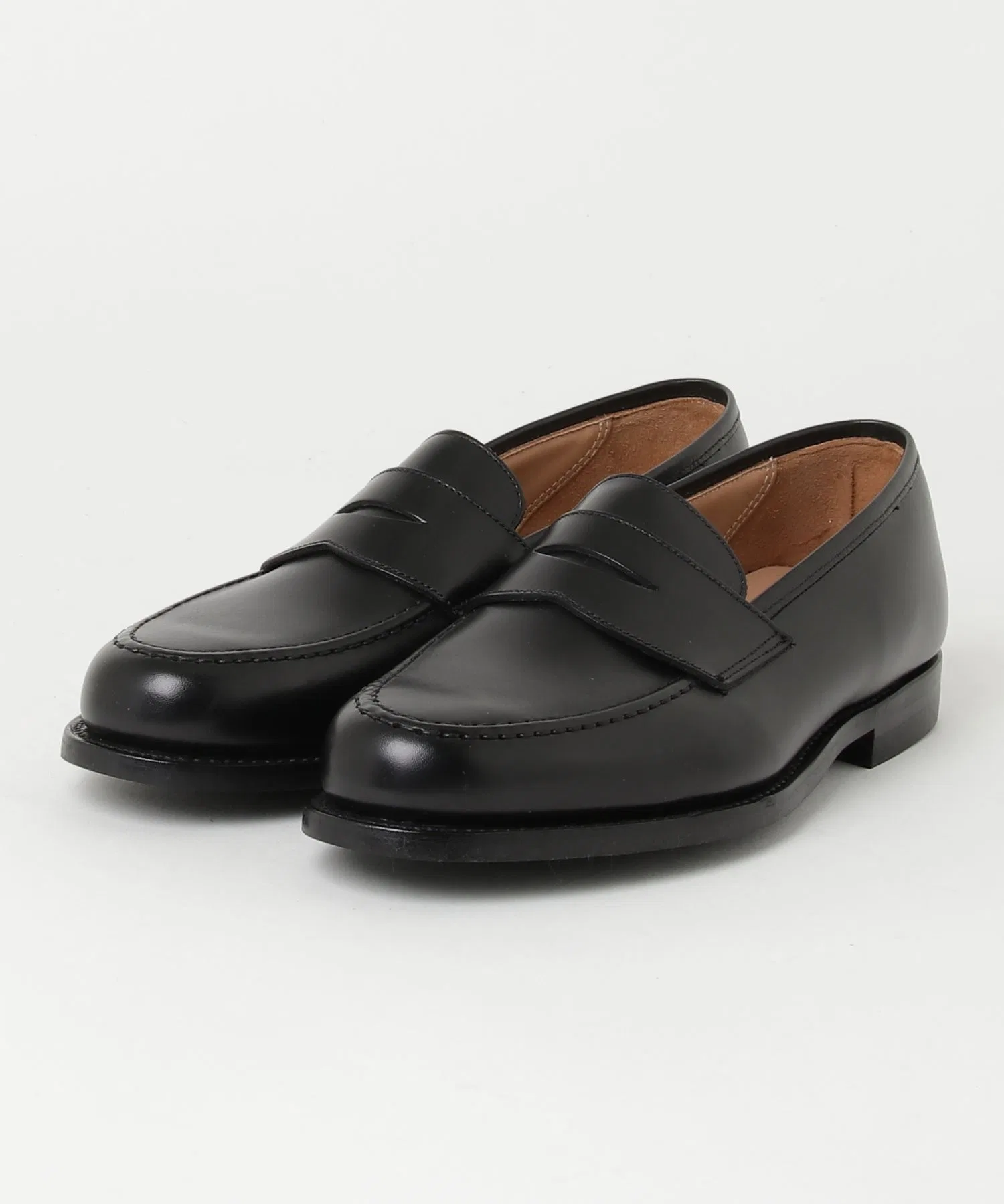 Мужские кожаные лоферы CROCKETT&JONES BOSTON 2 чёрные