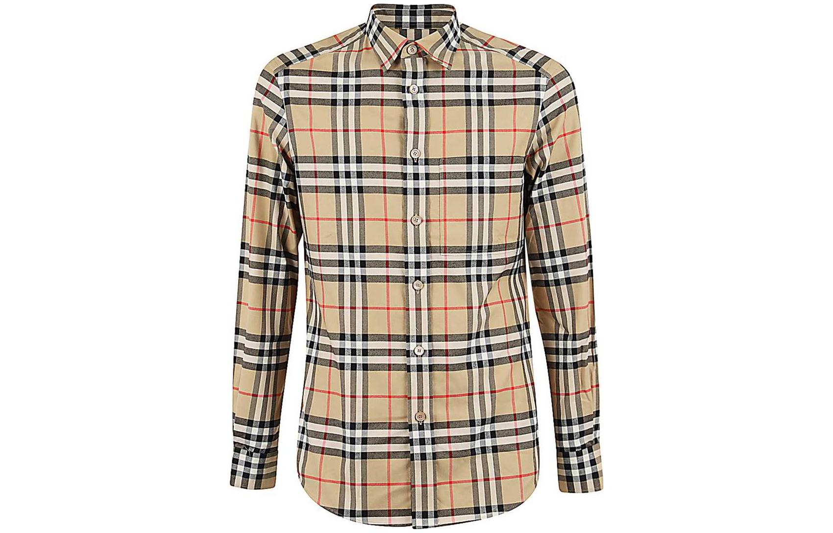 Футболка мужская Burberry клетчатая цветная — фото 2