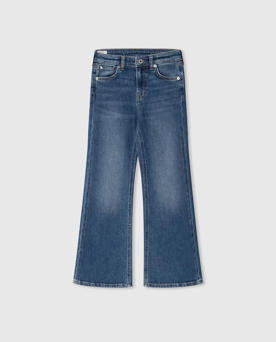 

Джинсы PanSlim Fit Flare Hw Jr для девочек Pepe Jeans, синий индиго