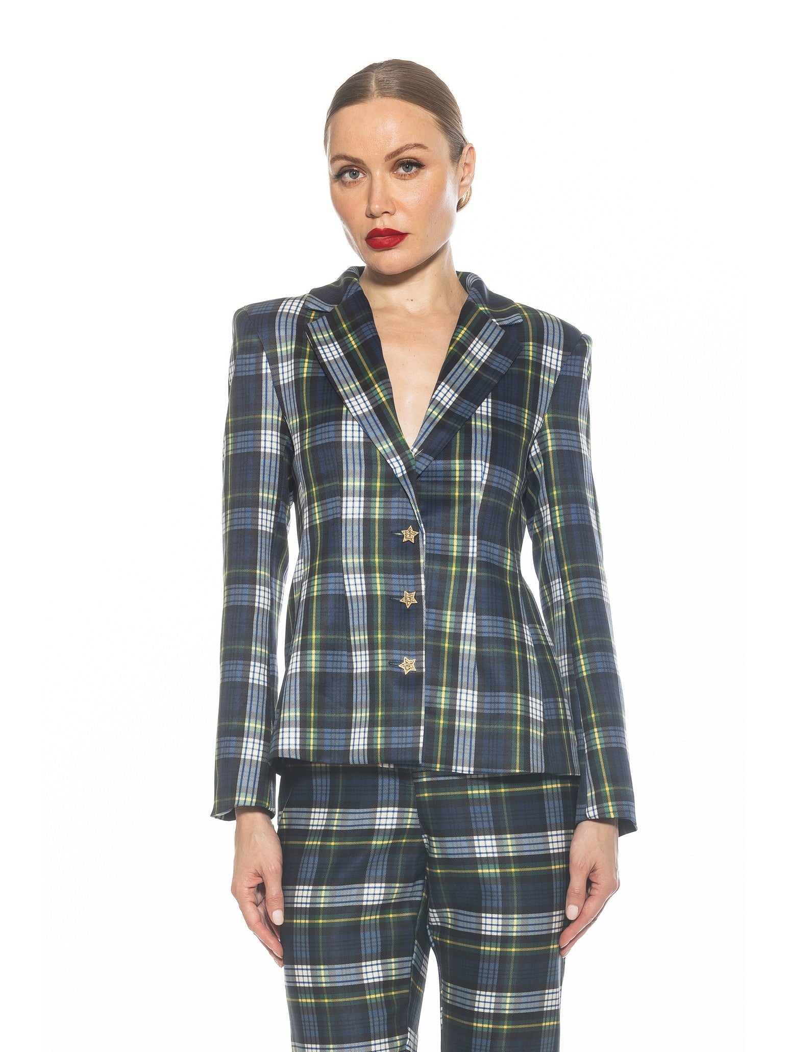 

Гвен Блейзер ALEXIA ADMOR, цвет blue plaid