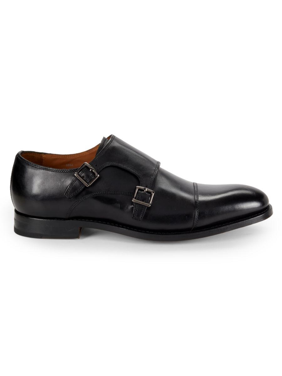 

Кожаные туфли-монки Pierce с ремешком Allen Edmonds, черный