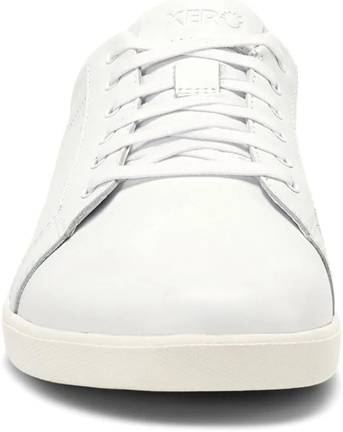 Мужские кожаные кроссовки Xero Shoes Dillon - минималистичные легкие мужские кроссовки без каблука, из натуральной кожи и с гибкой конструкцией, подходящей для повседневной носки и отдыха, White — фото 4
