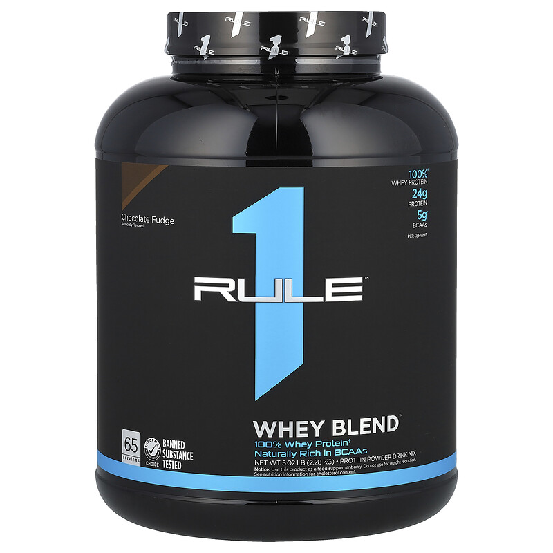 

Rule One Proteins, Whey Blend, сывороточная протеиновая смесь, в порошке, со вкусом шоколадной помадки, 2,28 кг (5,02 фунта)