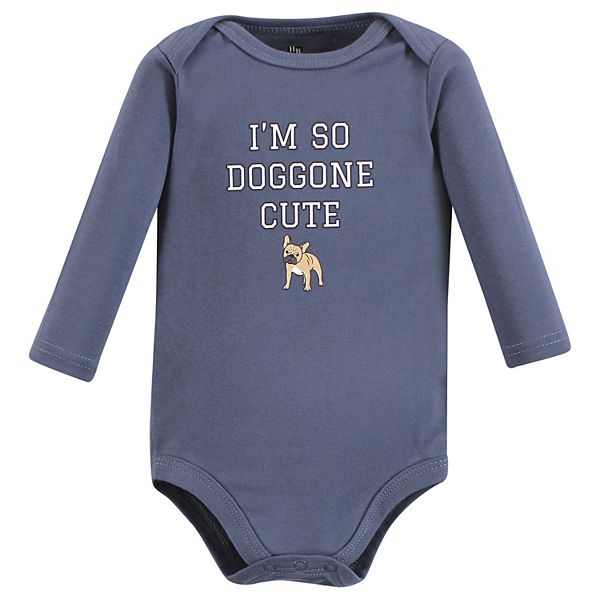 Боди для мальчика с длинным рукавом, хлопок, 3 шт, boy dogs Hudson Baby — фото 3