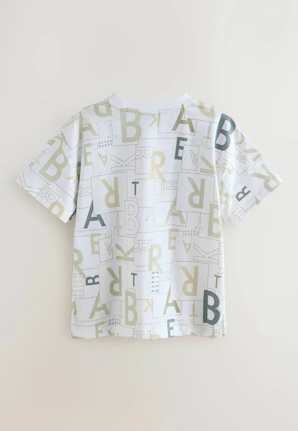 Футболка Regular fit с принтом Baker By Ted Baker, белый — фото 2