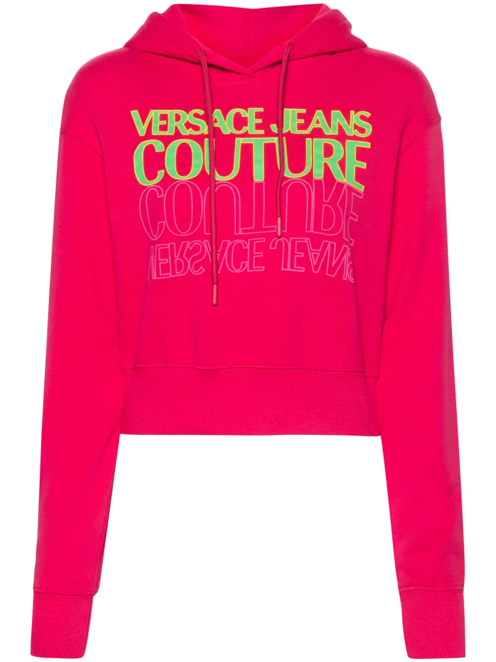 

Укороченная толстовка Upside Down Versace Jeans Couture, розовый