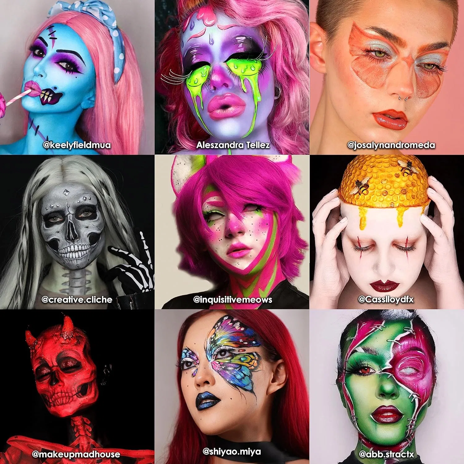 Палитра для лица и тела Mehron Paradise AQ Pro Face Paint 30 цветов мультиколор — фото 4