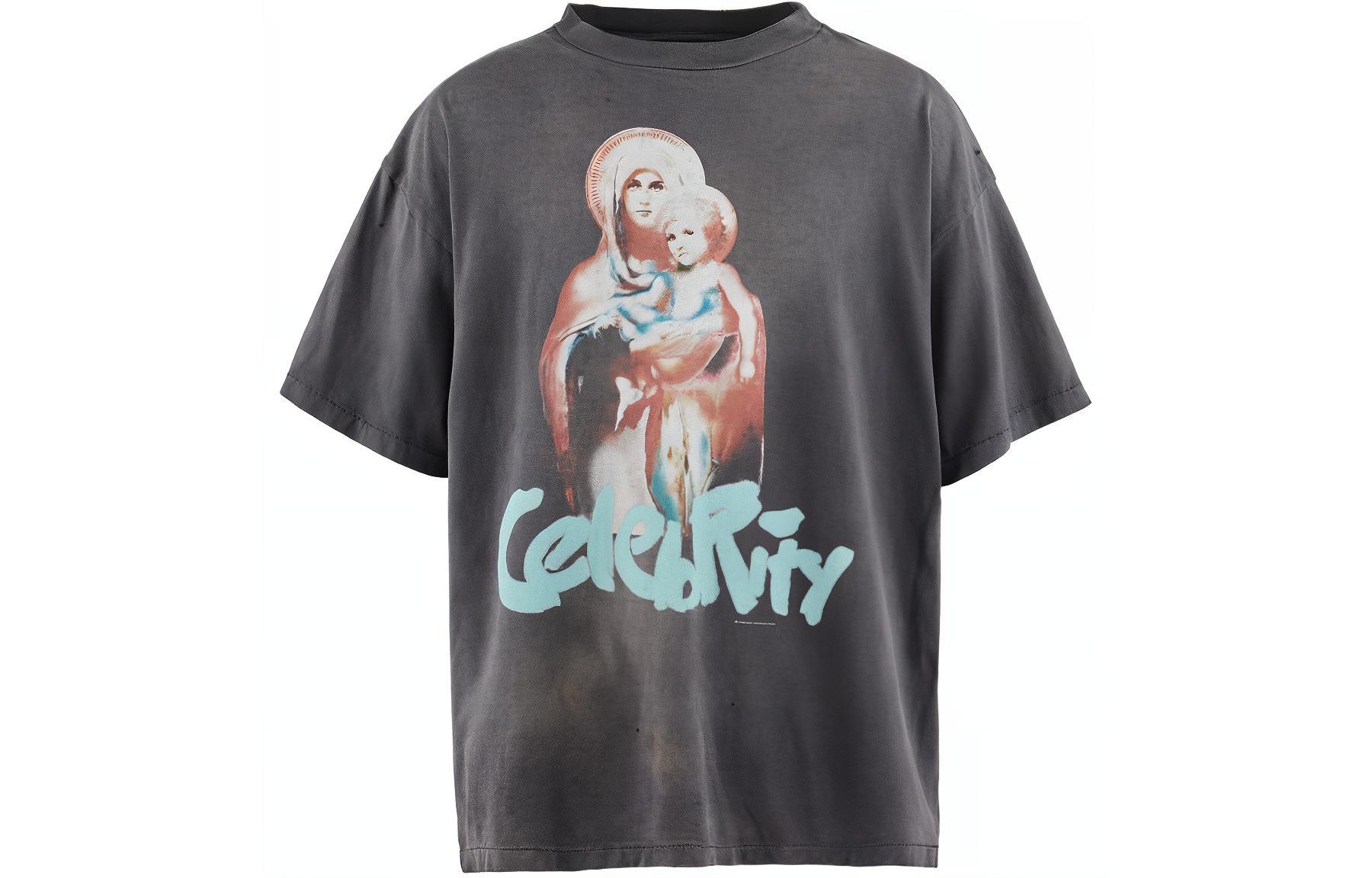 

Футболка SAINT Mxxxxx x SHERMER ACADEMY SS24 Мужская серая SAINT Mxxxxxx