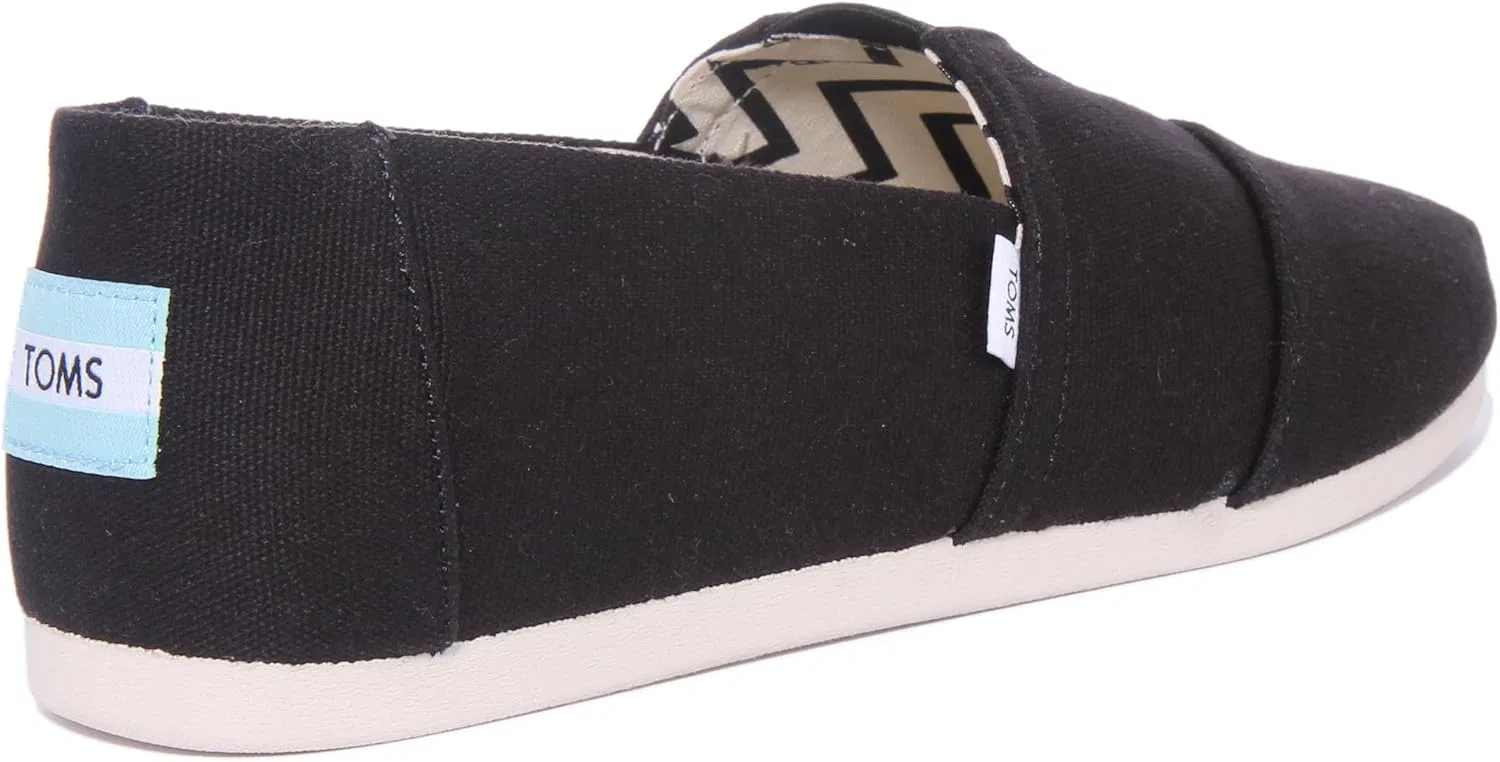 Мокасины из переработанного хлопка TOMS, черный — фото 4