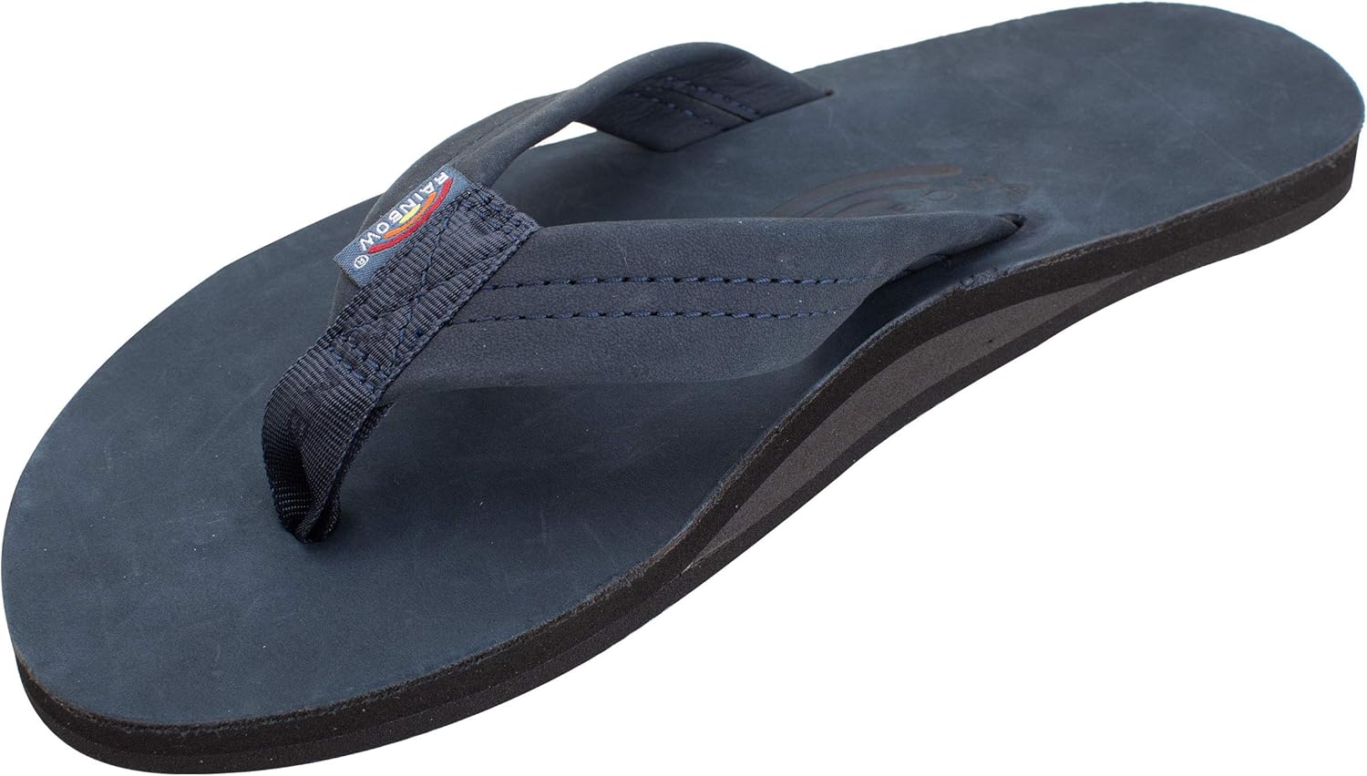 

Мужские сандалии Rainbow Single Layer Premier из кожи Rainbow Sandals, темно-синий