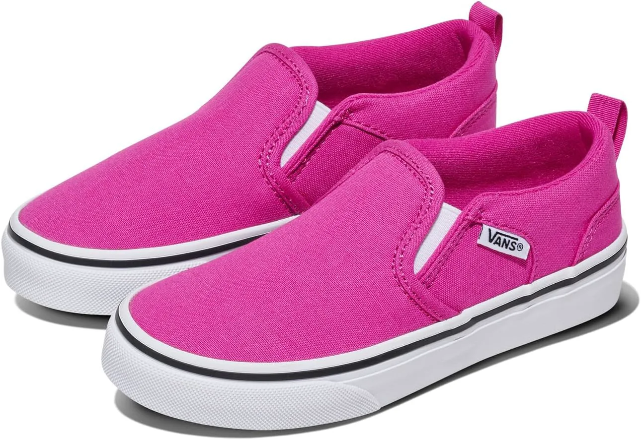 Кеды Vans Asher без шнурков для детей и подростков, розовый — фото 2