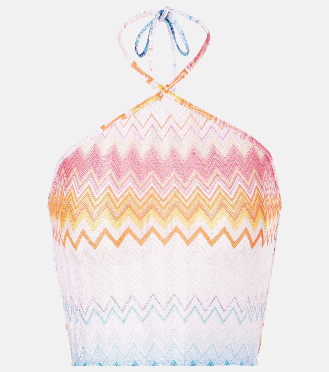 

Топ-халтер с асимметричным вырезом Zig Zag Missoni, Multicolor Shaded Fucsia Blue
