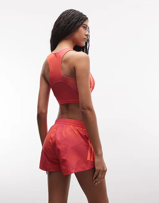 Розовые и оранжевые шорты Adidas Running Short — фото 4
