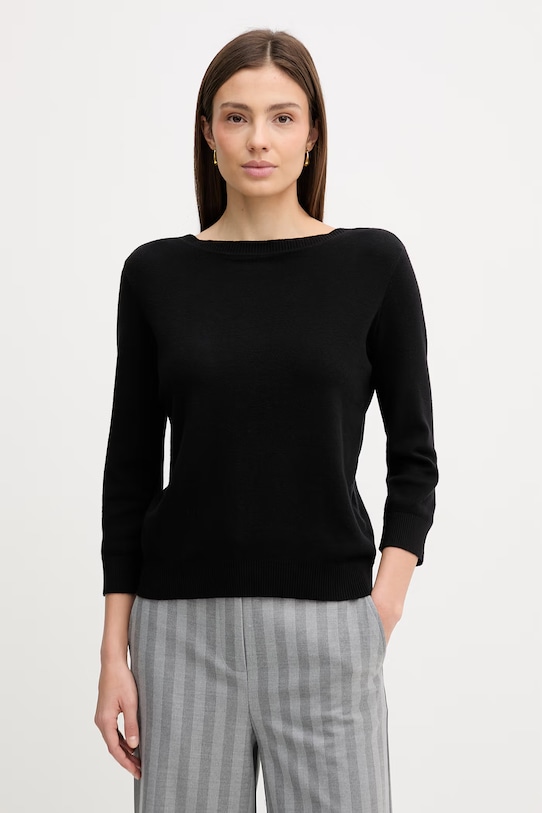 

Хлопковый свитер United Colors of Benetton, черный