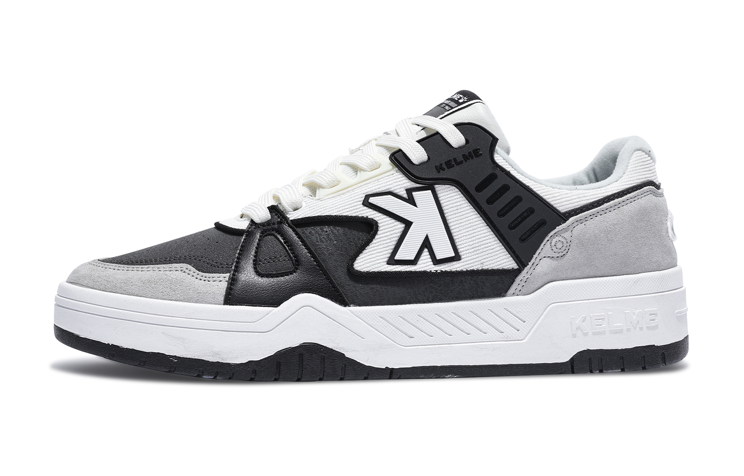 

KELME Легкие и дышащие низкие кроссовки для скейтбординга, мужские, белые, темно-серые