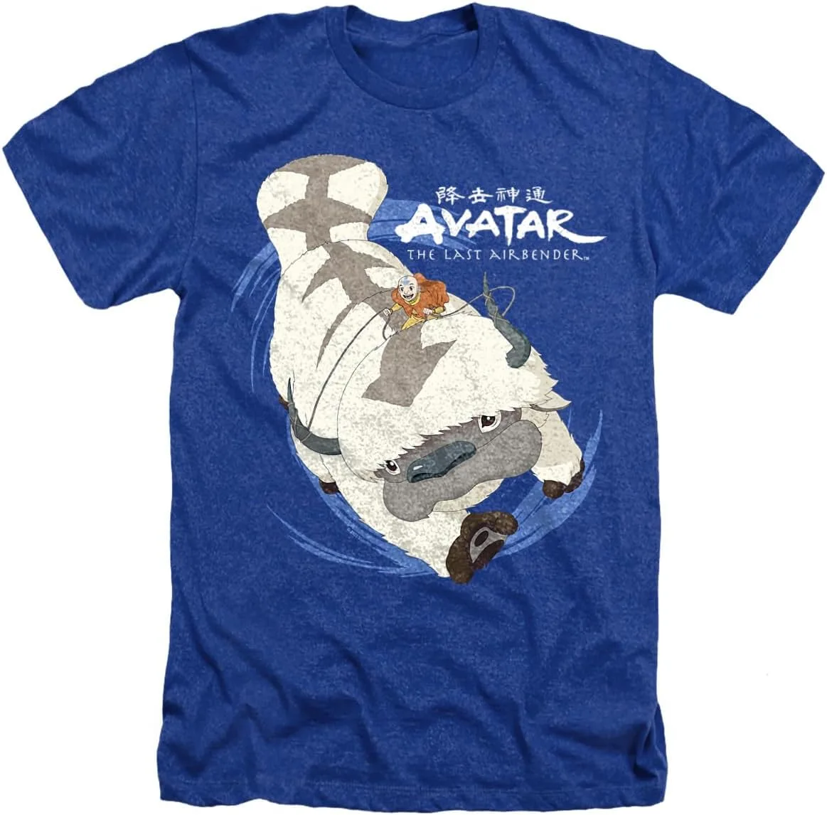 

Футболка Unisex Adult Heather с принтом Appa in Flight Avatar The Last Airbender LOGOVISION