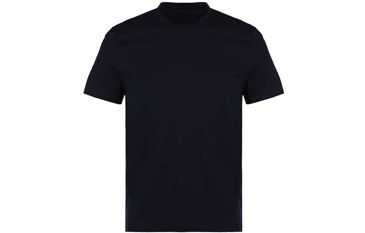 

Рубашка поло мужская темно-синяя Prada, темно-синий