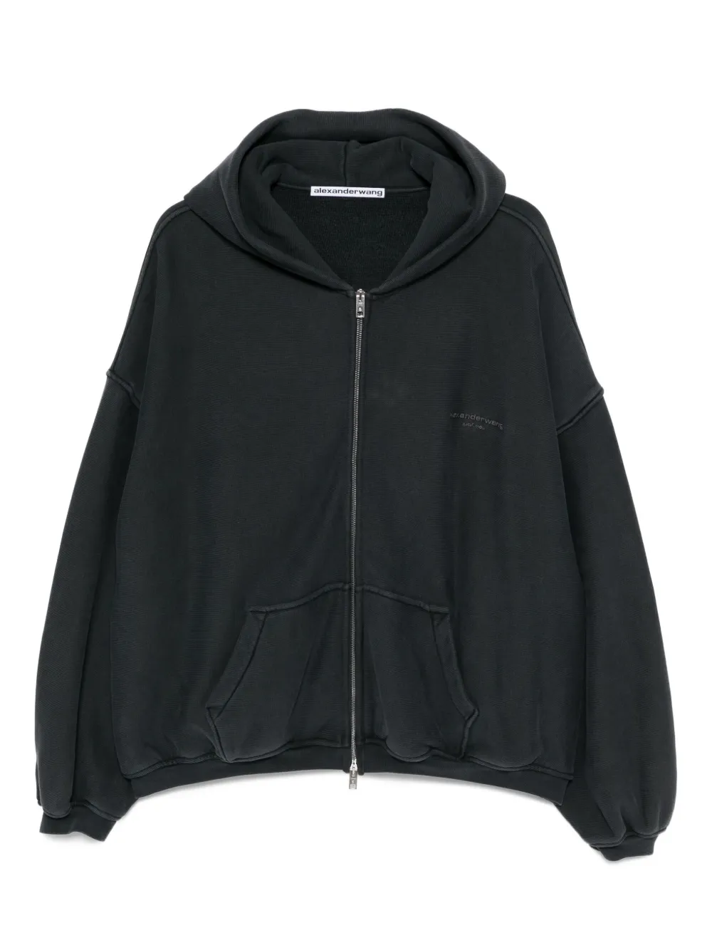

Худи с логотипом Alexander Wang, серый