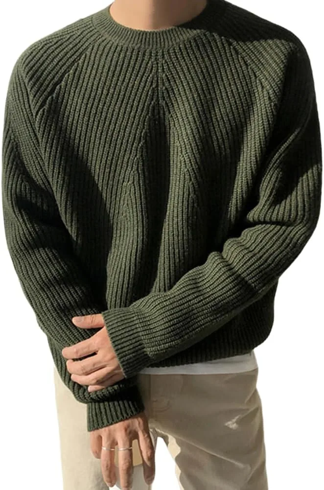 

Мужской свитер-пуловер вязаный XYGJZ