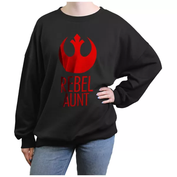 

Детская флисовая толстовка Star Wars Rebel Aunt с принтом Licensed Character, черный