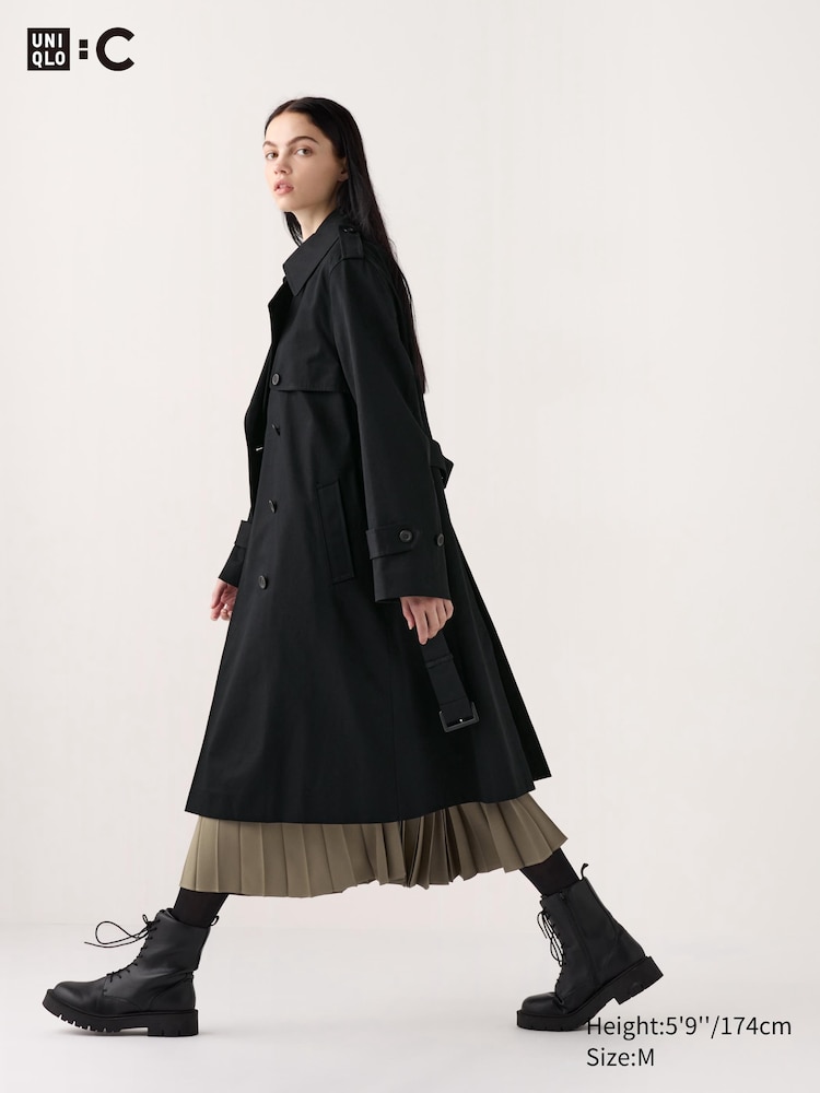 

Пальто-Тренч Uniqlo, цвет 09 черный