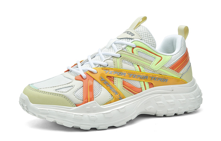 

TEPOR Скай Ран 61 Лоу Топ Чанки Кроссовки Унисекс Бежево-оранжевые, цвет Beige Orange