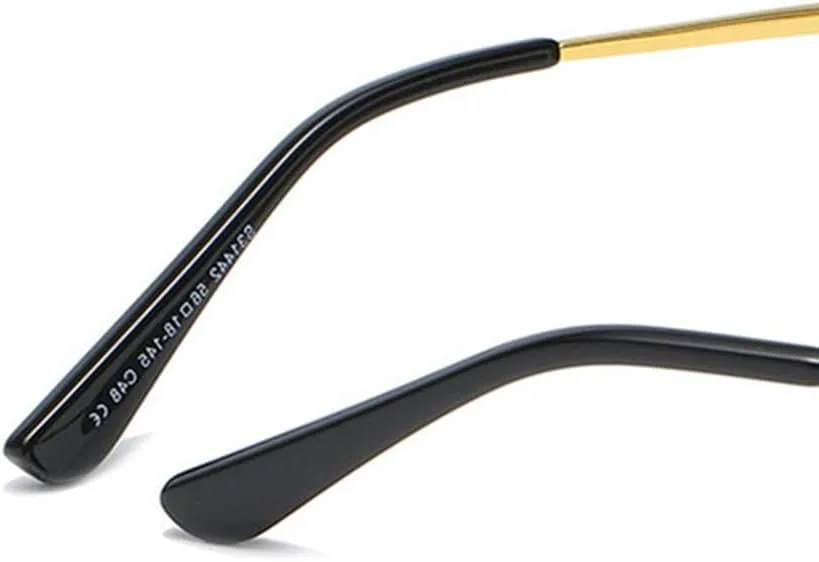 

Популярные маленькие прямоугольные солнцезащитные очки в стиле ретро, ​​без оправы, с зеркальным покрытием, защита от УФ-излучения UV400 MTZJH, Red Gradient