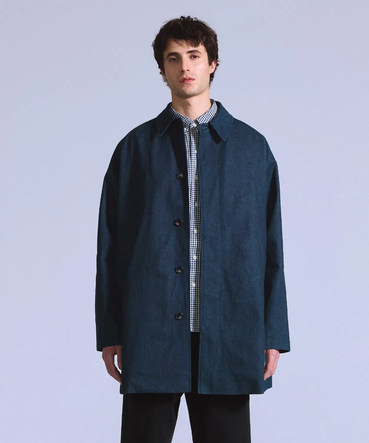 Пальто-деним Levi's Blue Tab Denim Mac, индиго