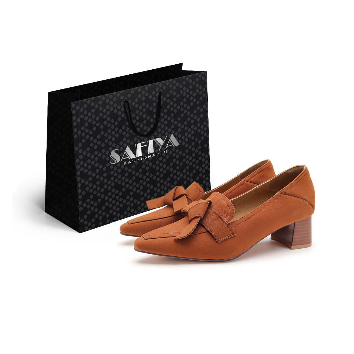 SAFIYA Женские туфли на платформе с массивным каблуком - коричневые, цвет Brown