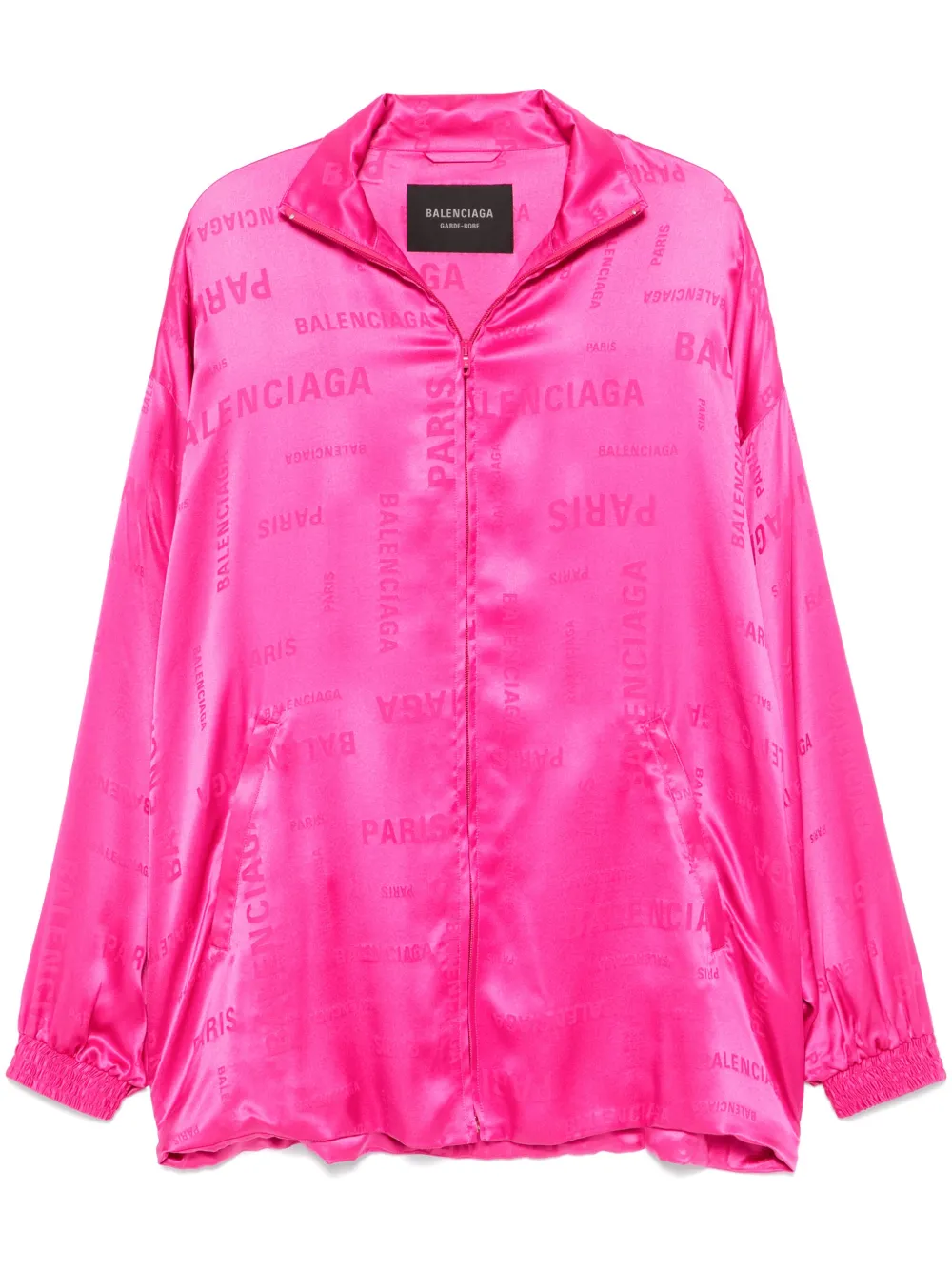 

Толстовка с жаккардовым логотипом BALENCIAGA, розовый