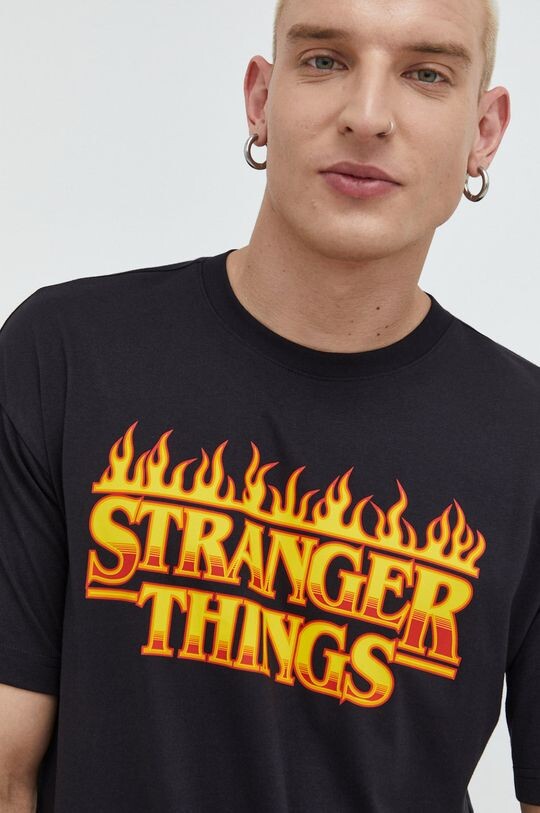 

Хлопковая футболка xStranger Things Champion, черный