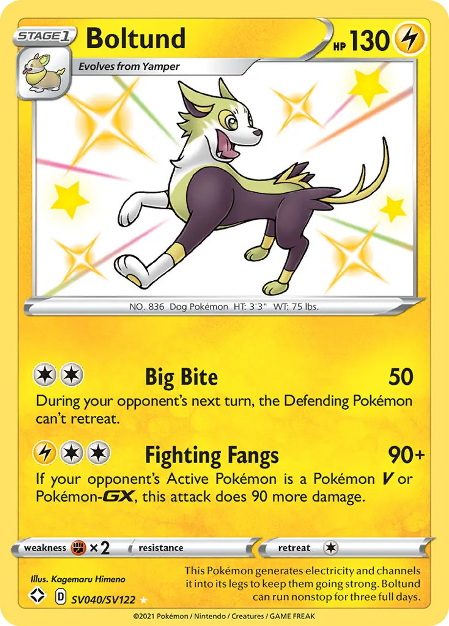 

Карточная игра Boltund SV040/122 - Shiny Vault Holofoil