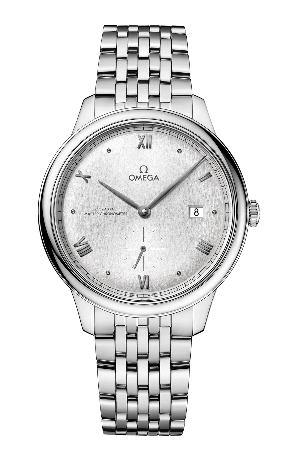 DE VILLE PRESTIGE 41 ММ, СТАЛЬ НА СТАЛИ - 434.10.41.20.02.001 OMEGA, серебряный