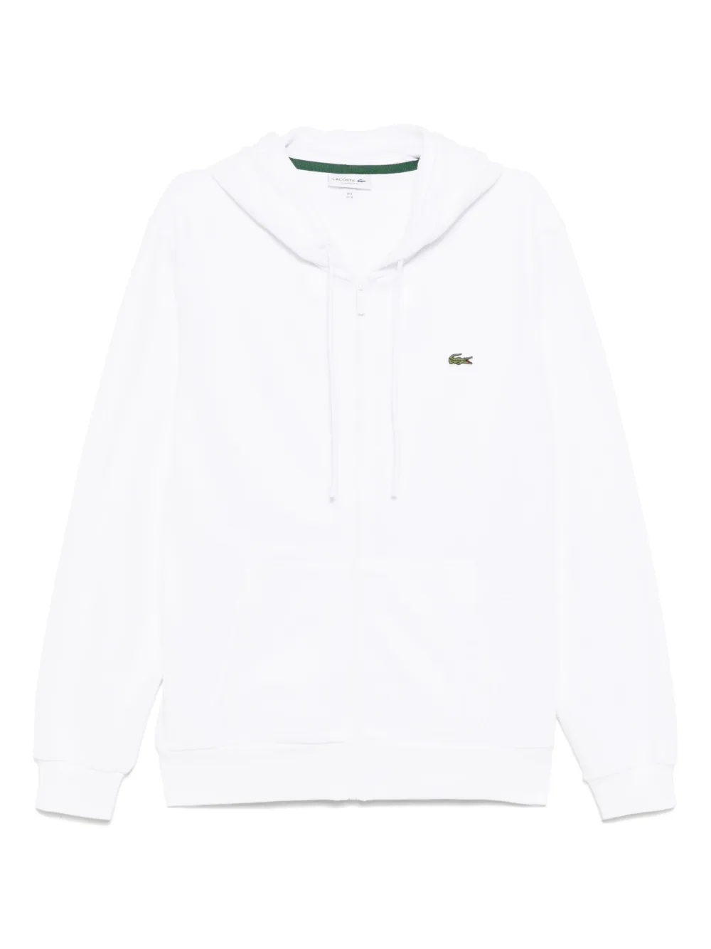 

Фактурная толстовка на молнии Lacoste, белый
