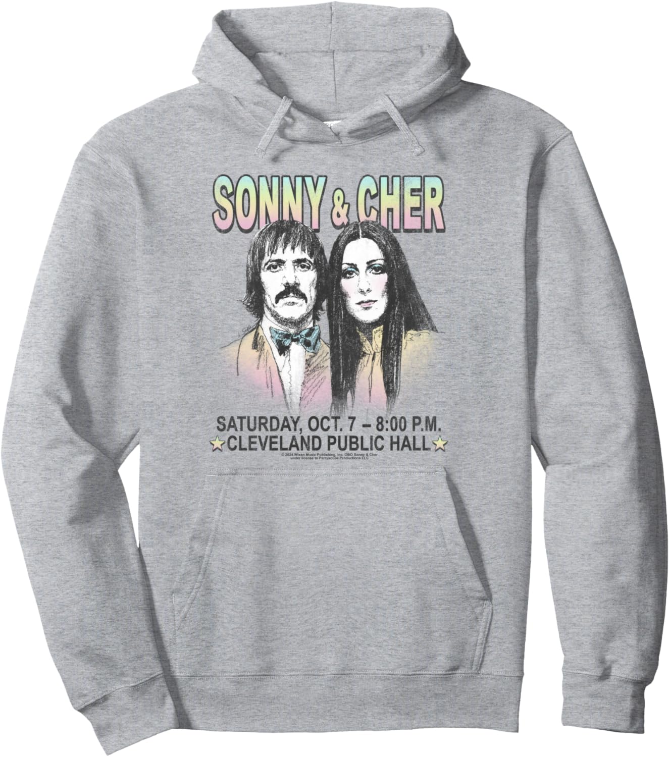 

Худи Sonny and Cher Cleveland Hall Popfunk, серый