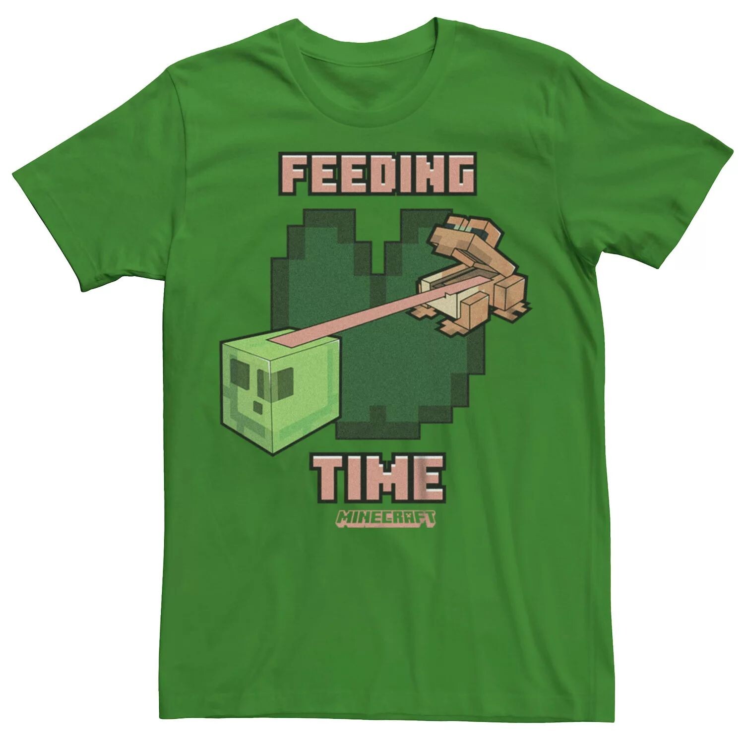 

Мужская футболка с рисунком Minecraft Frog Feeding Time Licensed Character