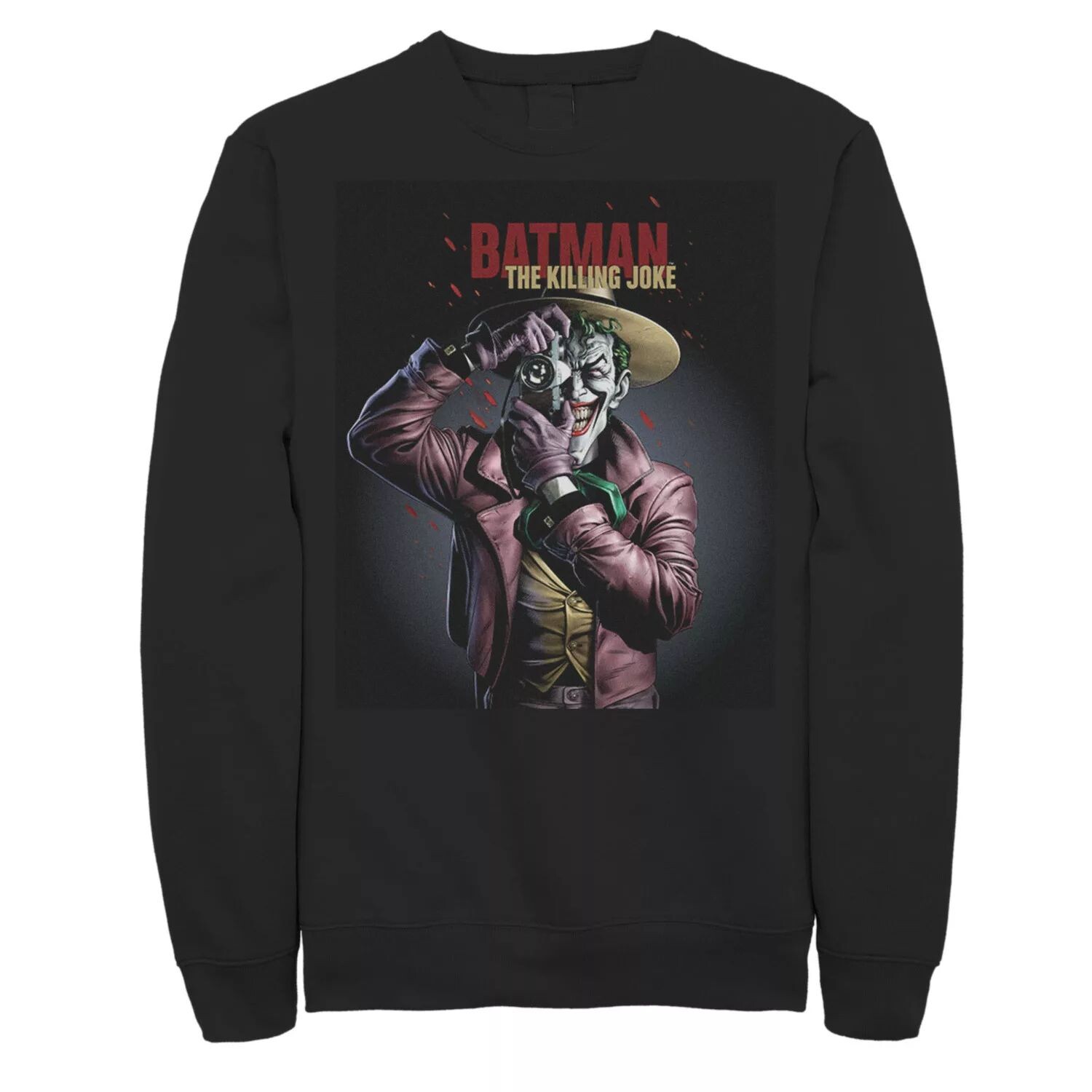 

Мужская толстовка с плакатом Batman The Killing Joke Joker, Black DC Comics, черный