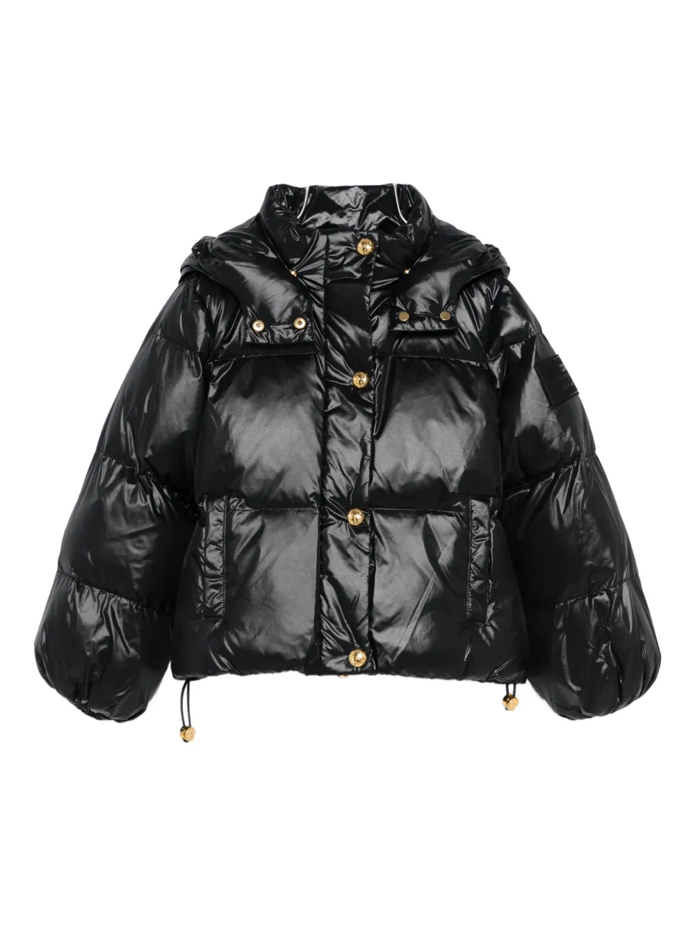 

Куртка-пуховик с капюшоном Elisabetta Franchi La Mia Bambina, черный