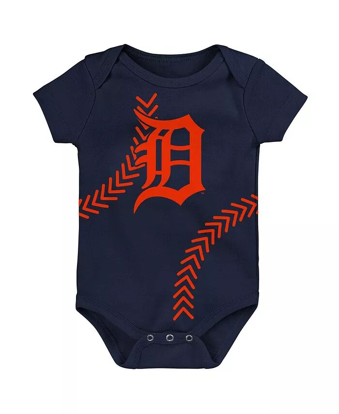 

Боди для новорожденных и младенцев для мальчиков и девочек Navy Detroit Tigers Running Home Outerstuff