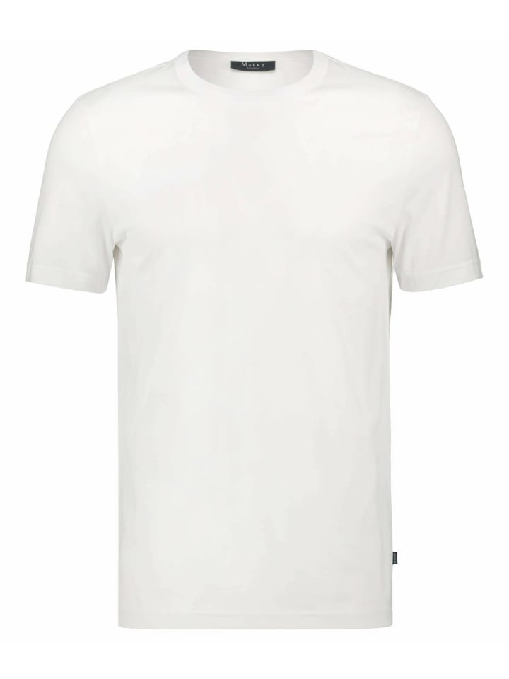 

Мужская футболка с круглым вырезом белого цвета Maerz Muenchen
