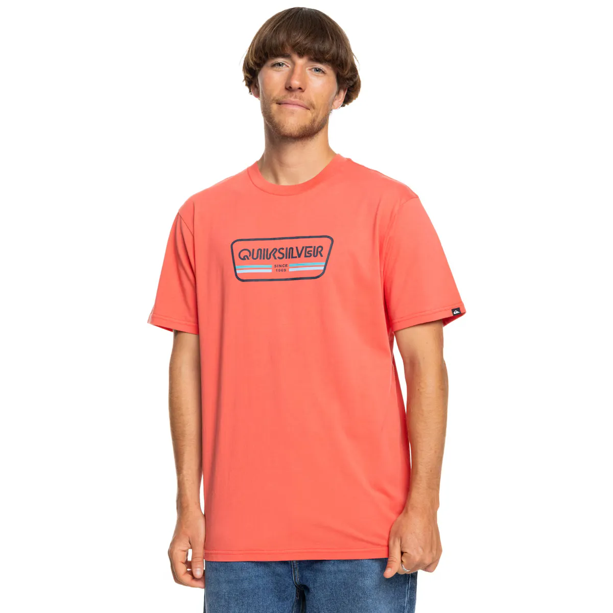 

Мужская футболка Range Life Front Quiksilver, цвет Rosa