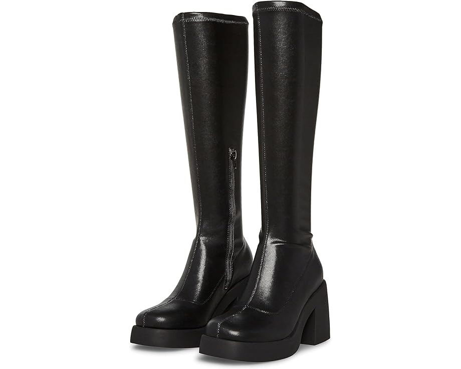 Сапоги женские Steve Madden Huxx лакированные на каблуке, черный
