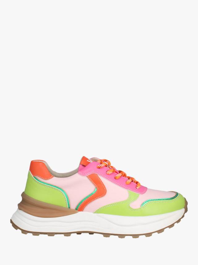 Kelly 01 Lace Up Colour Block Trainers Westland by Josef Seibel, Green/Multi